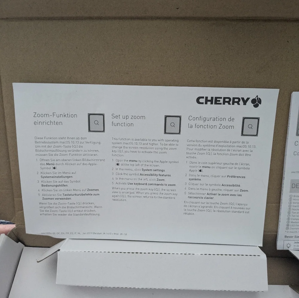 Cherry KC 6000 Slim Corded Keyboard for Mac